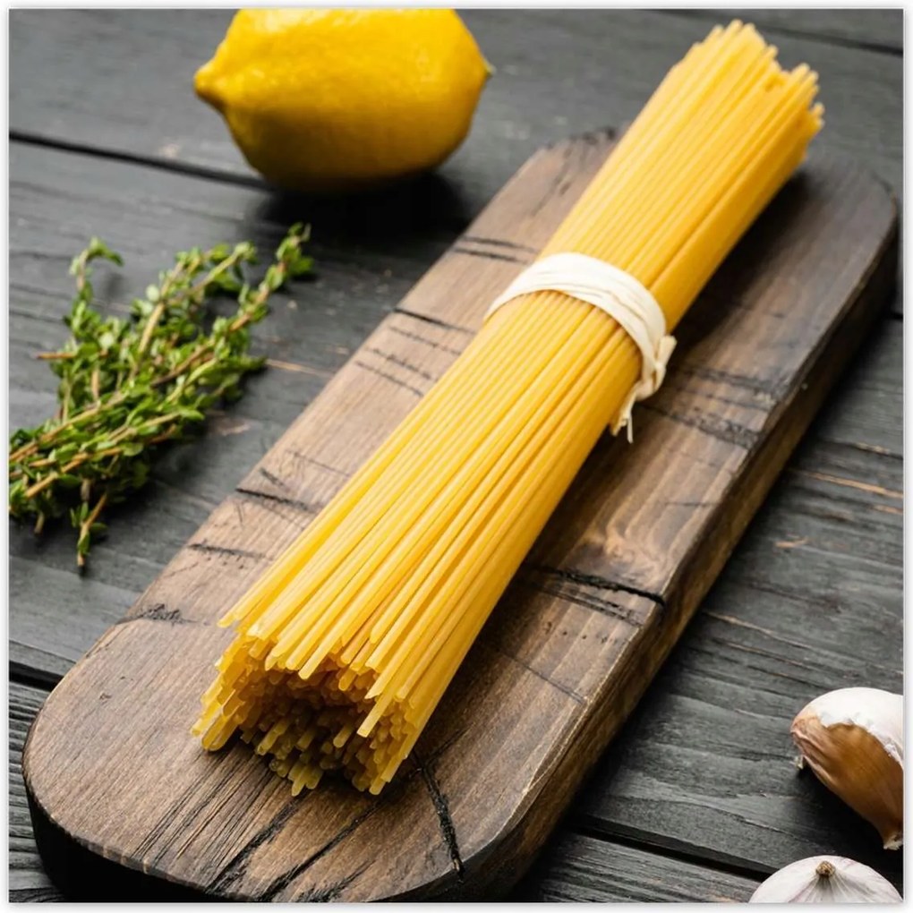 Poszterek 100x100 Tészta szett a deszkán