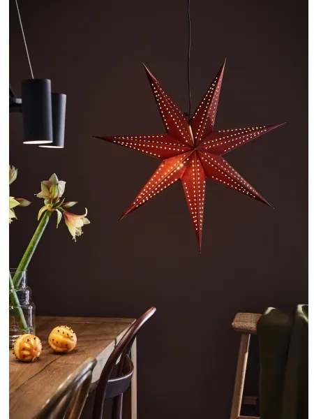 Markslöjd 705808 - Karácsonyi dekoráció EMBLA 1xE14/25W/230V átm. 75 cm piros