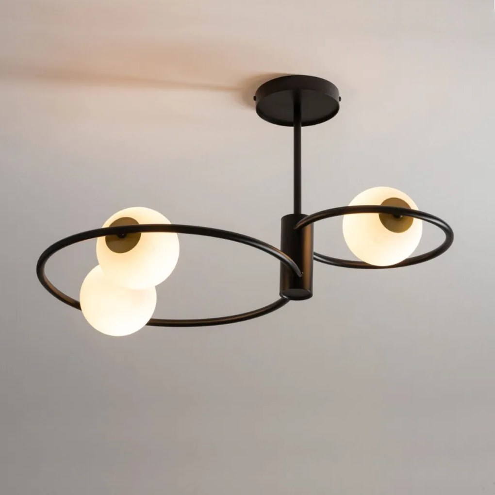 SIGMA LIGHTING 33465 AQUA Mennyezeti Csillár Fehér, Fekete G9 IP20