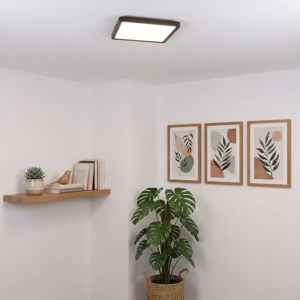 Brilagi - LED mennyezeti lámpatest ESTELA SQUARE LED/24W/230V 31x31 cm fekete