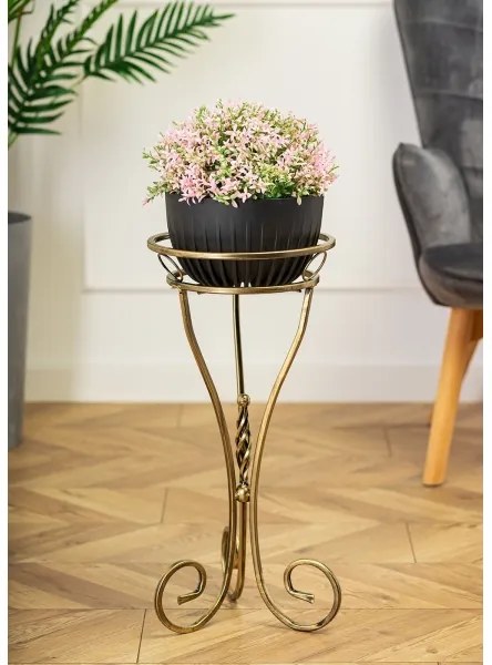 Virágállvány 60x28 cm arany