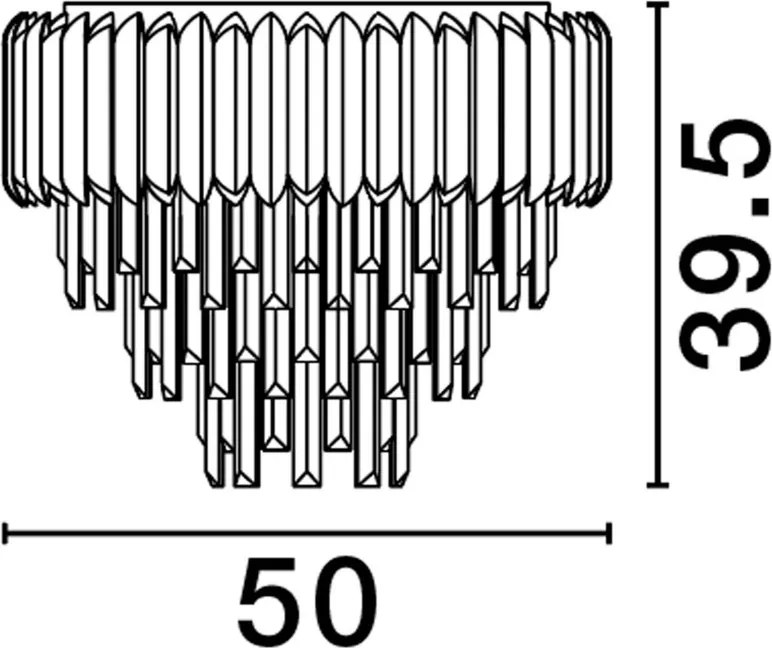 Mennyezeti Lámpa Ezüst MAGNOLIA NOVA LUCE 9824072