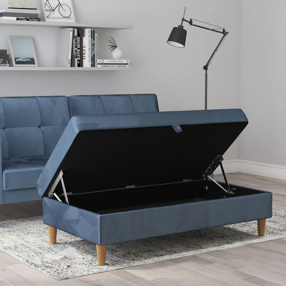 Kék bársony lábtartó Lilly – Støraa