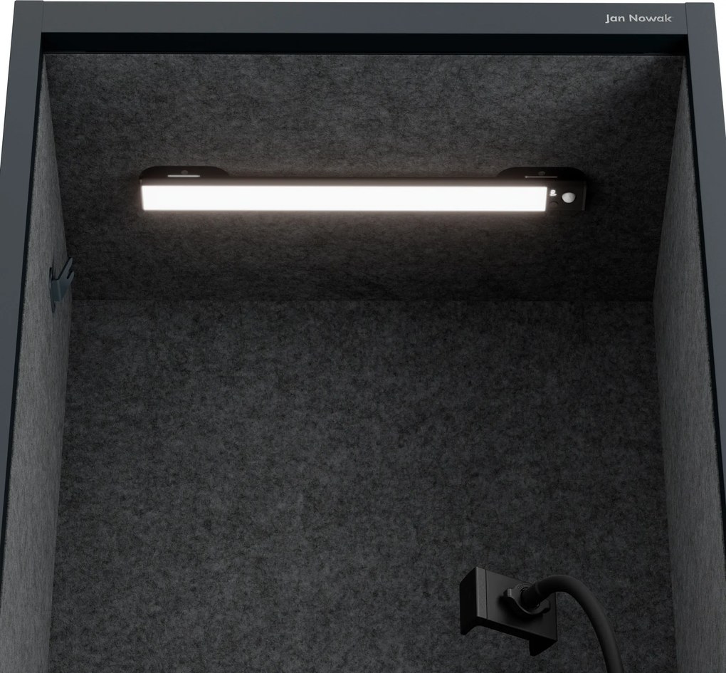 Sally 600mm korpus Antracytowy - siedzisko Ciemnoszary