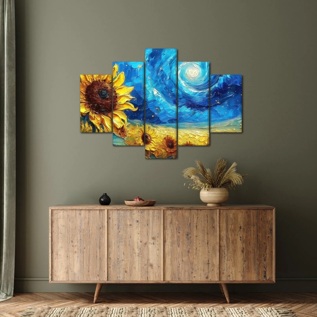 Kép - Festés napraforgó (150x105 cm)