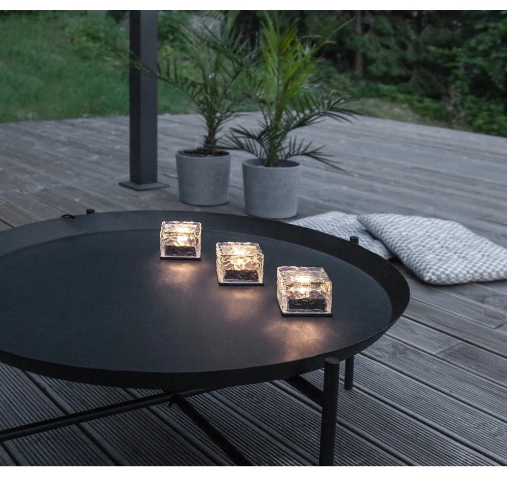 Napelemes kültéri LED gyertya szett 3 db-os (magasság 5,5 cm) Icecube – Star Trading