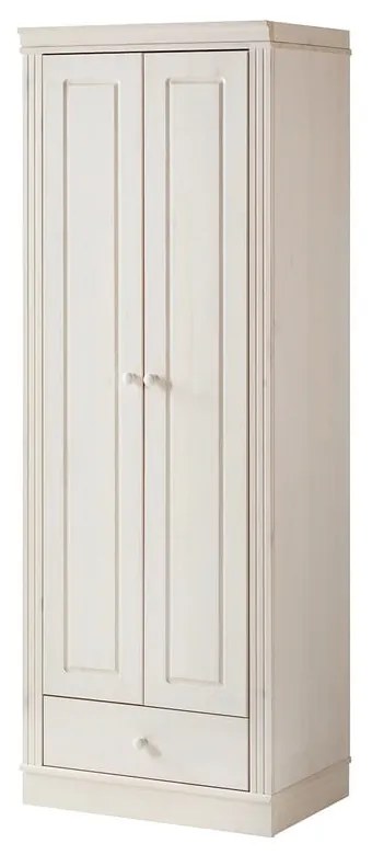 Fehér borovi fenyő ruhásszekrény 65x180 cm Anita – Støraa