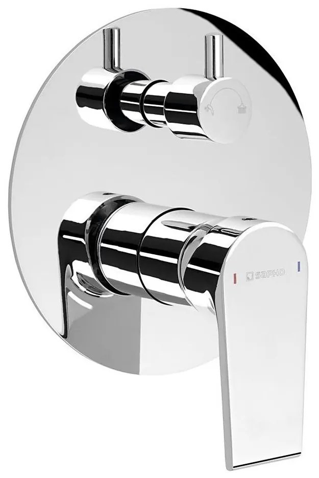 Sapho - KAI falba süllyeszthető zuhanycsaptelep, fényes króm