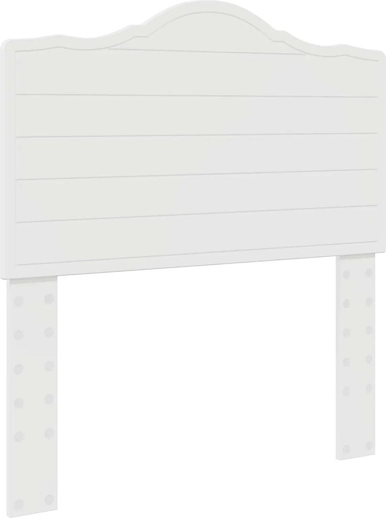 vidaXL Fejtámla Fényes Fehér 90 cm Faanyag