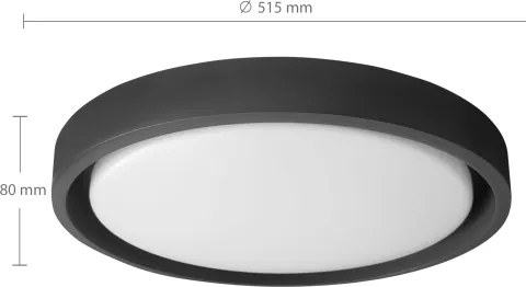 Brilagi -LED dimmelhető lámpatest MATTEO LED/60W/230V 3000-6500K Ø 51,5 cm fekete+távirányító