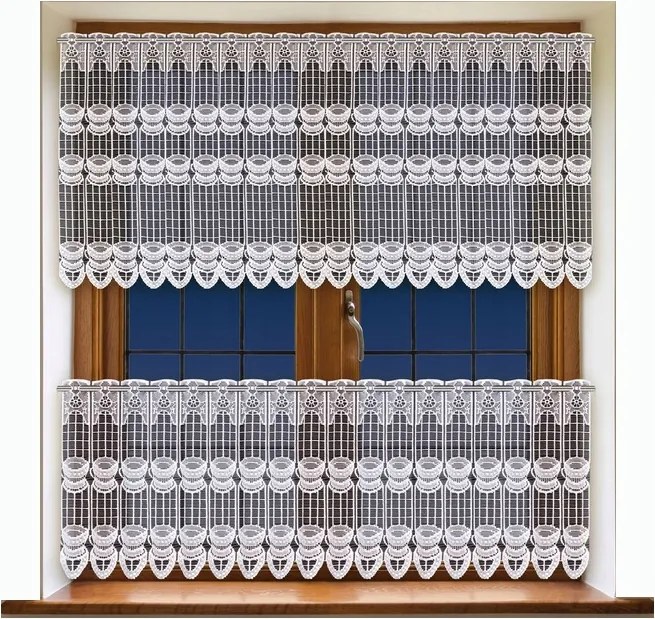 Mg Függöny Irigység Konyha 31043 fehér 350x120