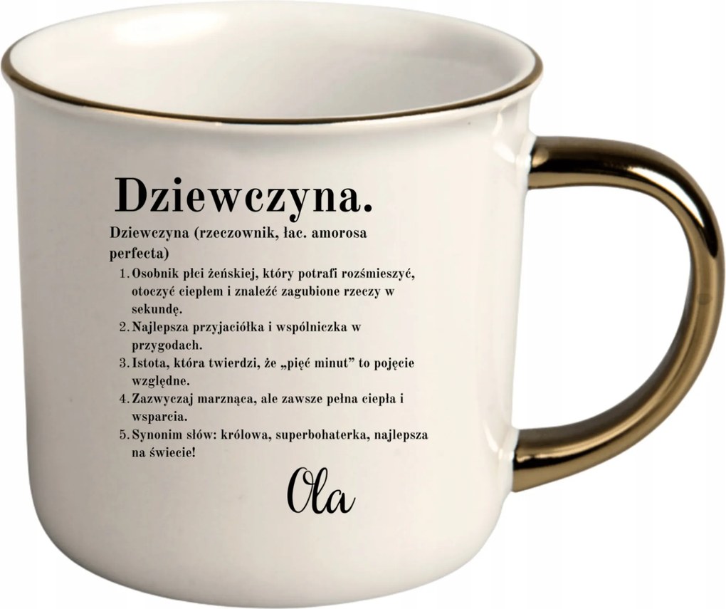 Bögre Fehér Arany Rant Ajándék Vicces Nőnap Lány