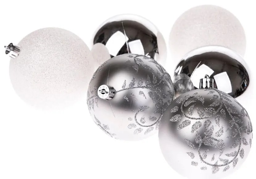 Műanyag karácsonyfadísz készlet 6 db-os ø 8 cm – Dakls