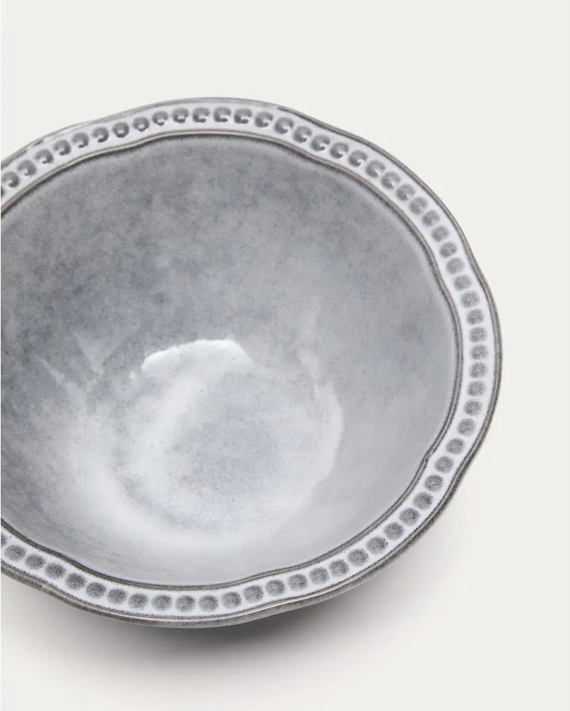 Kék kerámia leveses tálka Dovec – Kave Home