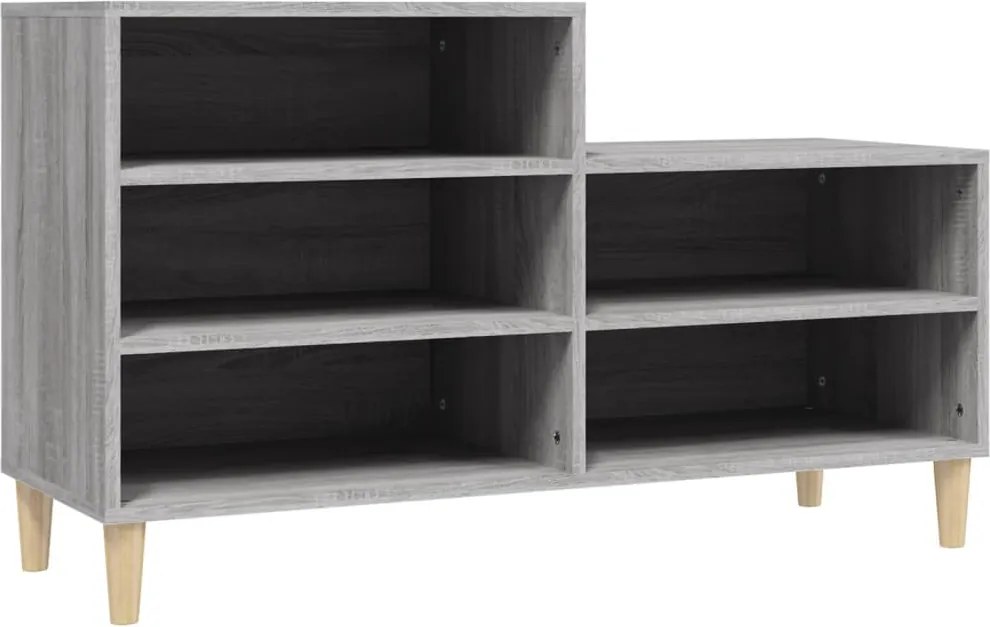 vidaXL szürke sonoma színű szerelt fa cipősszekrény 102x36x60 cm
