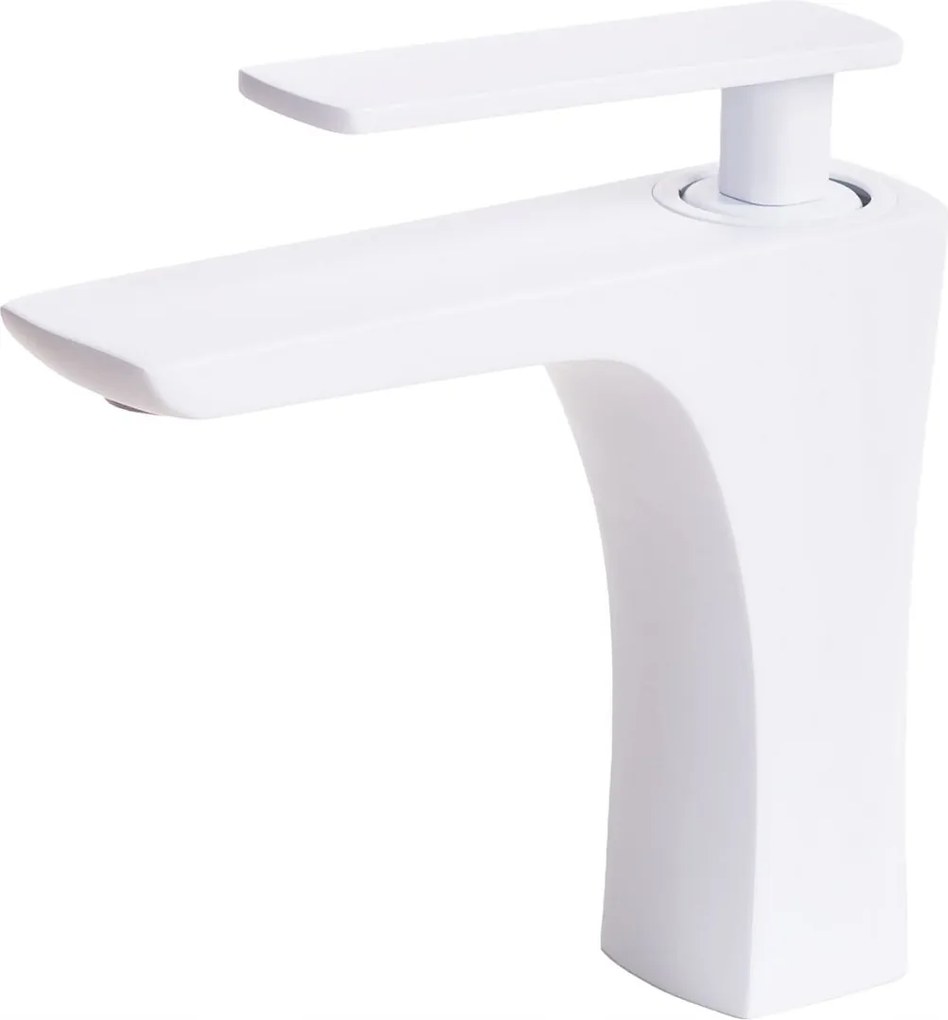 Fürdőszobai csaptelep fehér téglalap alakú csaptelep fehér matt 13x13 sárgaréz