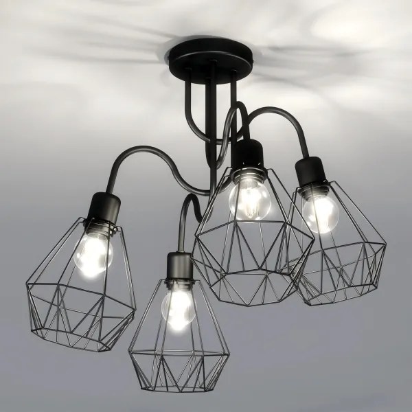 Felületre szerelhető csillár BERGEN 4xE27/60W/230V