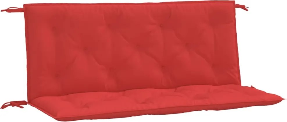 vidaXL 2 db piros oxford szövet kerti padpárna 120 x 50 x 7 cm