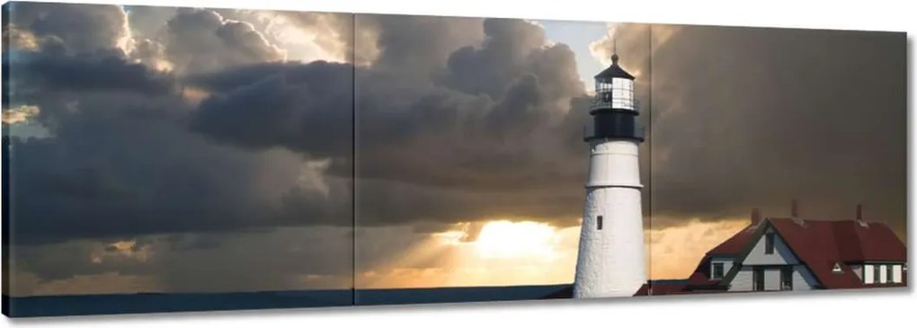 Vászonkép 150x50 Világítótorony Tenger