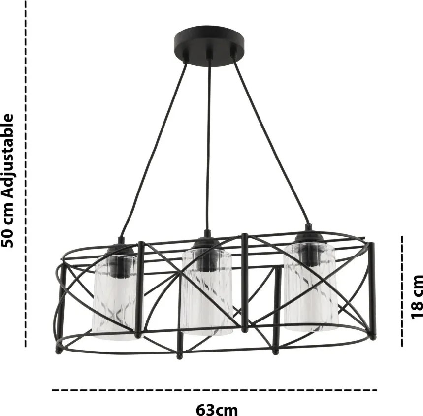 Dratrio Glass - Black, Transparent