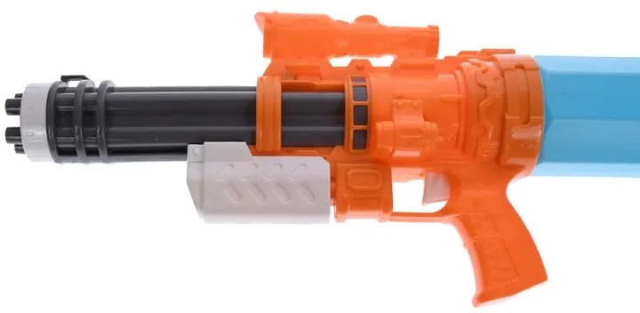 5 Lövetű Játék Vízpisztoly tartály 500 ml WaterGun 40 cm kék/narancs Vizipuska Vízipuska