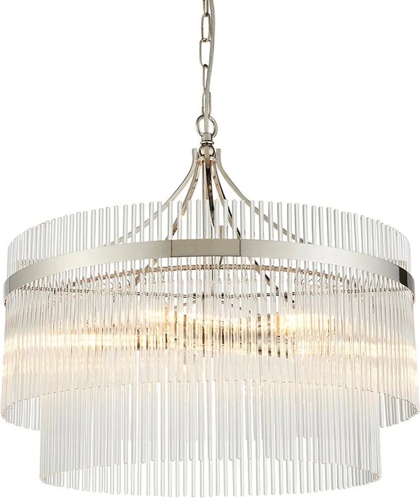 Endon glamour modern függeszték marietta nikkel átlátszó end104112