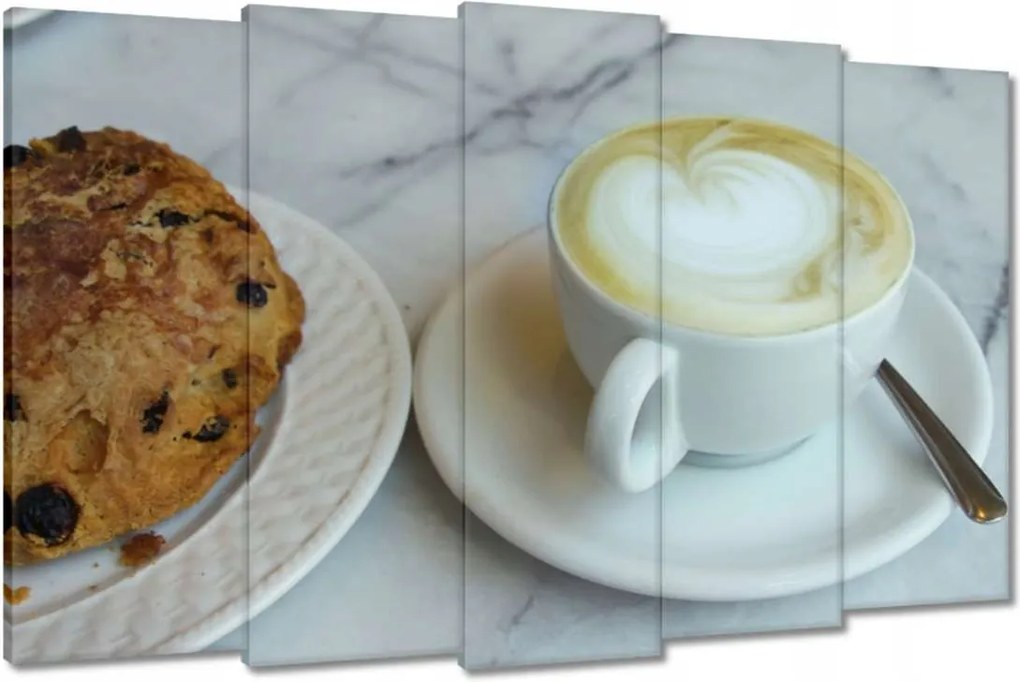 Vászonkép 150x95 Kávéscsésze Szív