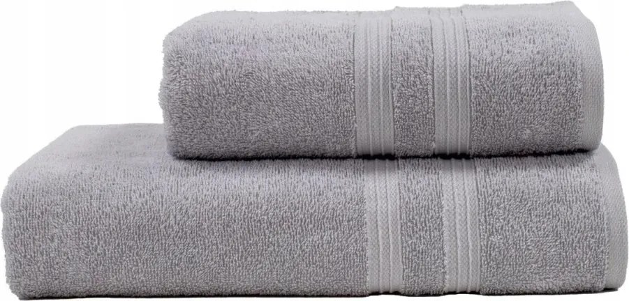 Frottír törölköző Violka 50x100cm 450g világos szürke