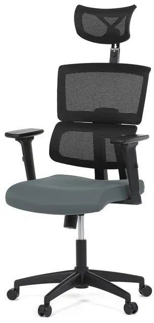 Szürke hálós irodai szék hintamechanikával. KA-B1025 GREY