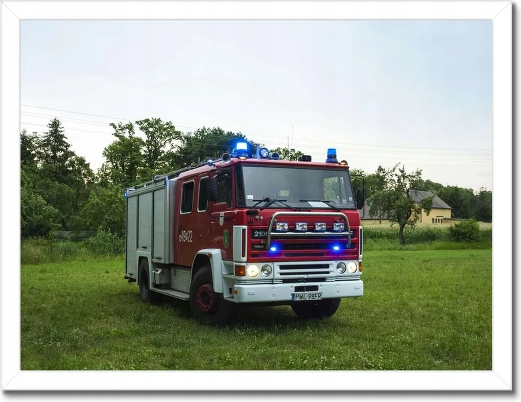 Poszterek keretben 40x30 Tűzoltóautó