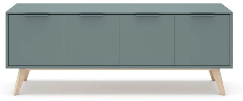 Szürkészöld TV-állvány 140x53x40 cm Pisco – Marckeric