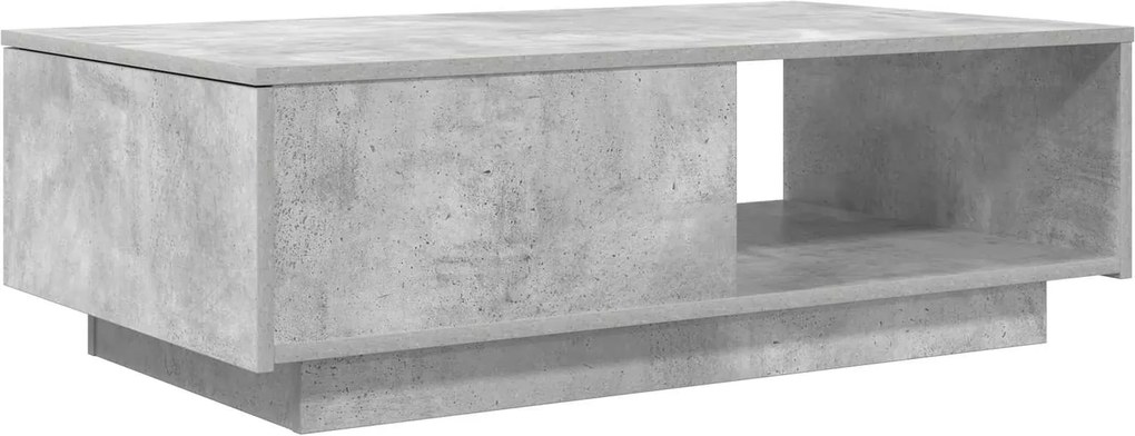 vidaXL Dohányzóasztal fiókkal Beton Szürke 95 x 55 x 31 cm Faanyag