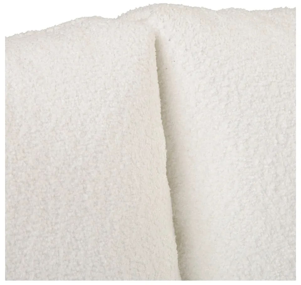 Fehér buklé sarokkanapé (jobb oldali) Ariella – Ropez