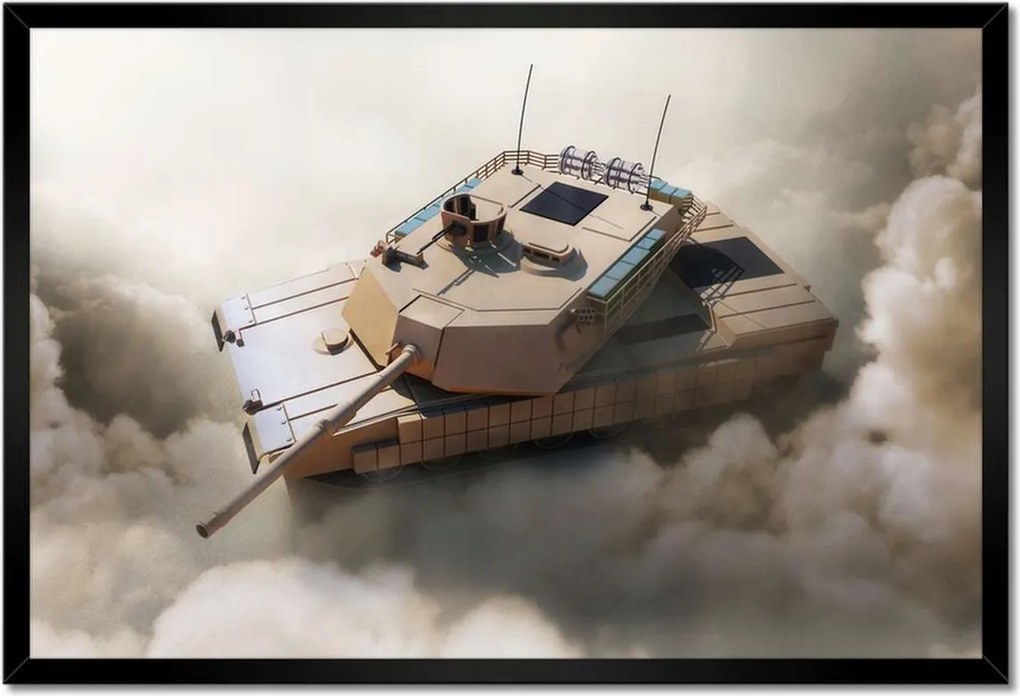 Poszterek keretben 60x40 Nehéz katonai tank