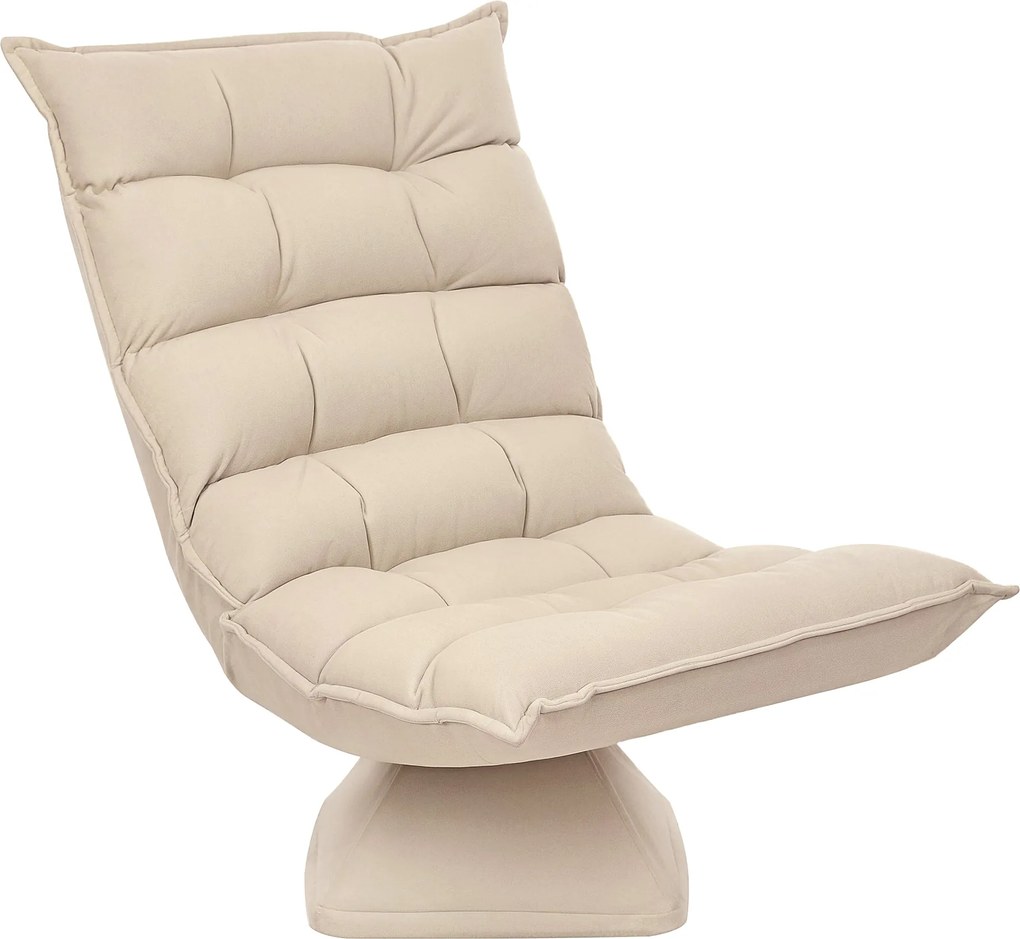 HOMCOM Ágyazható Földi Szék, Forgatható Meditáló Szék Állítható Támlával, Puhább Lazító Kanapé, Párnázott Reitarálható Karosszék Irodába, Nappaliba, B