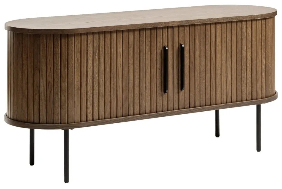 Barna TV-állvány tölgyfa dekorral 120x56 cm Nola – Unique Furniture