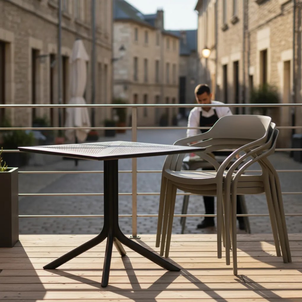 Rakásolható szék, szürke, ALFIO