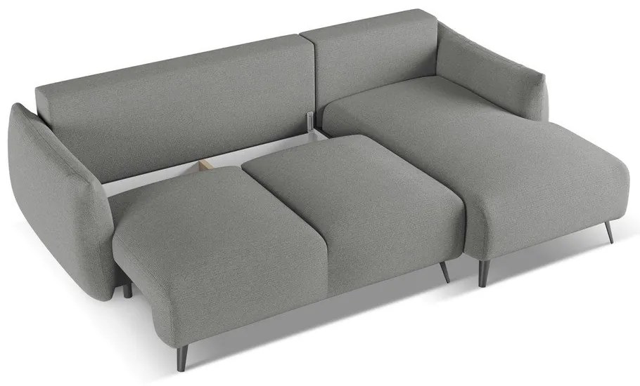 Világosszürke sarokkanapé (jobb oldali) Malie – Makamii