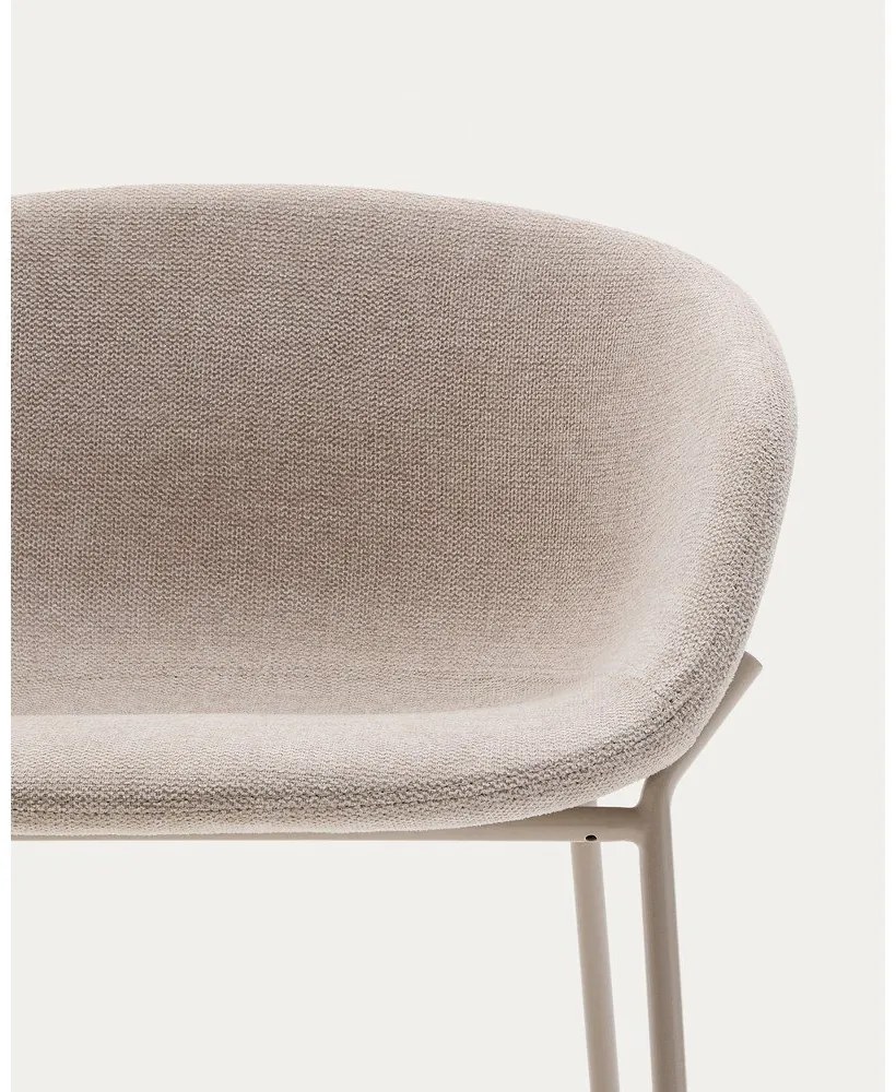 Bézs bárszék (ülésmagasság 65 cm) Yvette – Kave Home