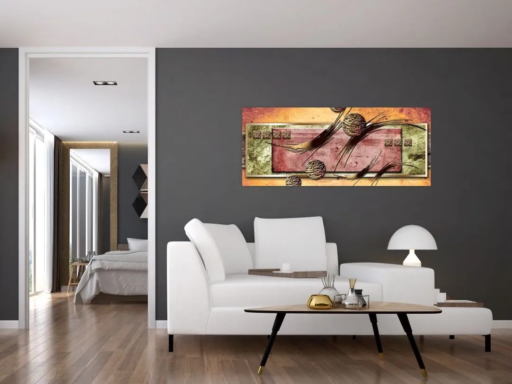 Absztrakt kép (120x50 cm)