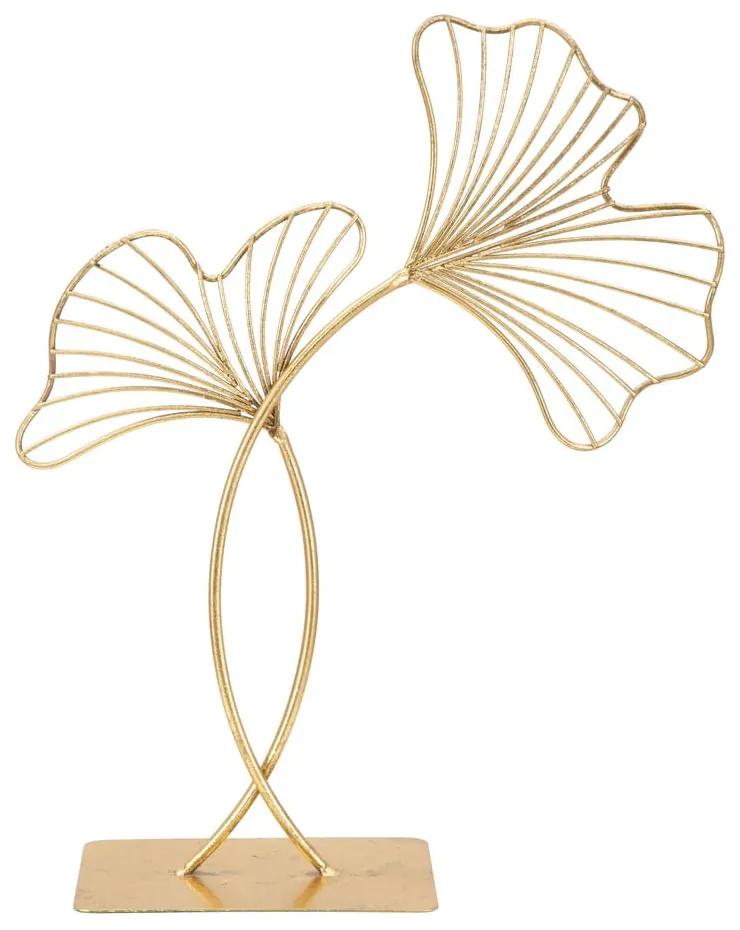 Leaf Glam aranyszínű dekoráció, magasság 44 cm - Mauro Ferretti