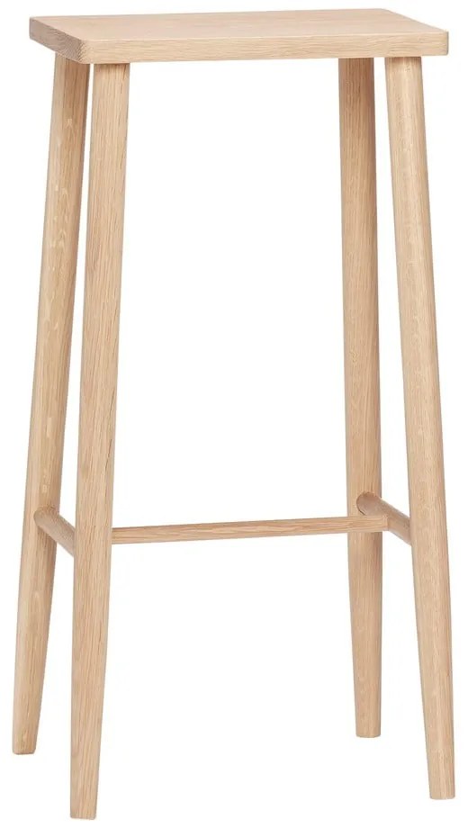 Natúr színű tölgyfa bárszék (ülésmagasság 72 cm) Folk – Hübsch