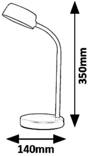 Rabalux 6780 - LED Asztali lámpa BERRY LED/4,5W/230V