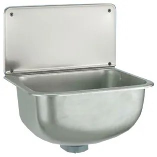 Falikút - rozsdamentes acél - hátfallal - 6/4" - 460 x 340 x 460 mm