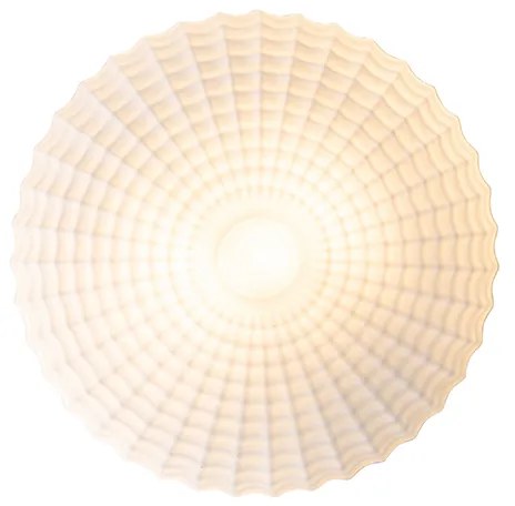 Klasszikus mennyezeti lámpa fekete opálüveggel 35 cm IP44 - Nohmi