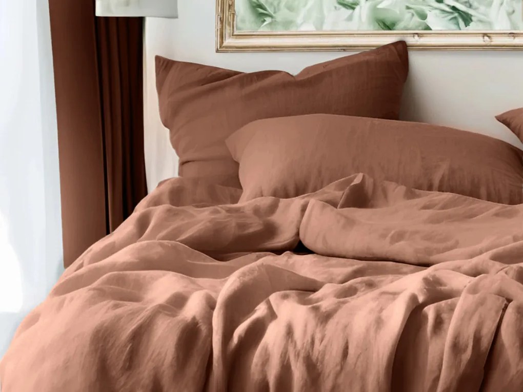 Musselin ágynemű MUSSARI világosbarna Ágyneműhuzat mérete: 70 x 90 cm | 140 x 200 cm