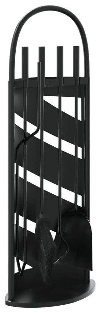 5 részes acél kandallószerszám-készlet 23 x 15 x 66 cm
