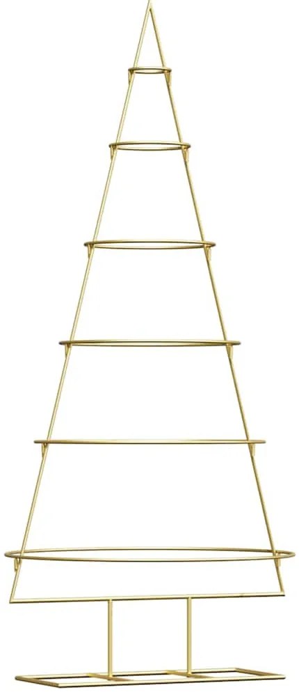 Fém karácsonyfa állvánnyal Arany 150 cm Porszórt Acél