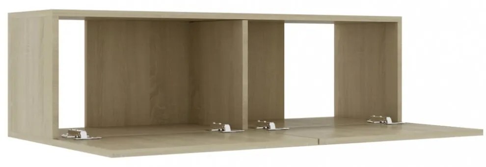 sonoma tölgy szerelt fa TV-szekrény 100 x 30 x 30 cm
