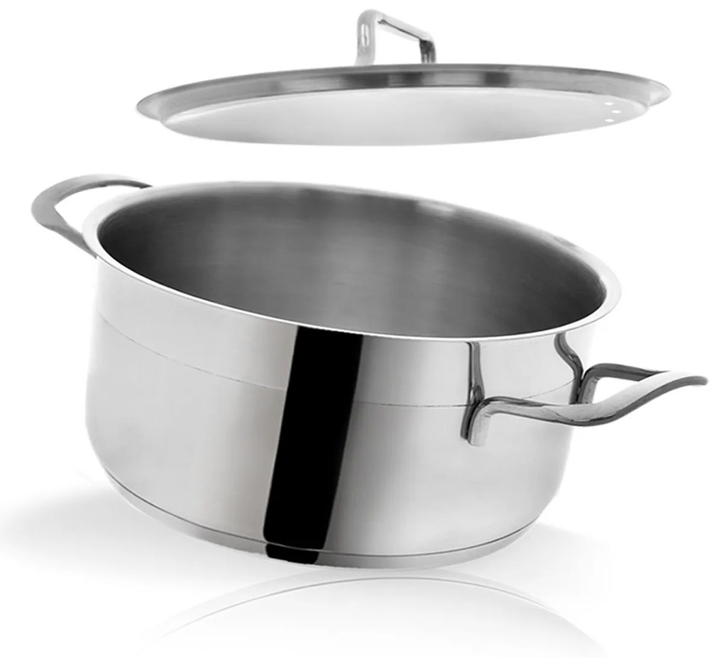 Orion Anett rozsdamentes acél lábas fedővel, 9,5 l, 9,5 l